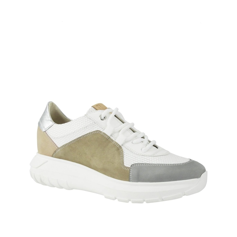 Ron White NEW Elegant White and Gray Women's Sneakers
